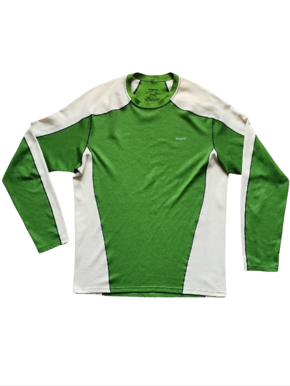 Patagonia Capilene 3 Long Sleeve Baselayer Green Athletic Top Medium